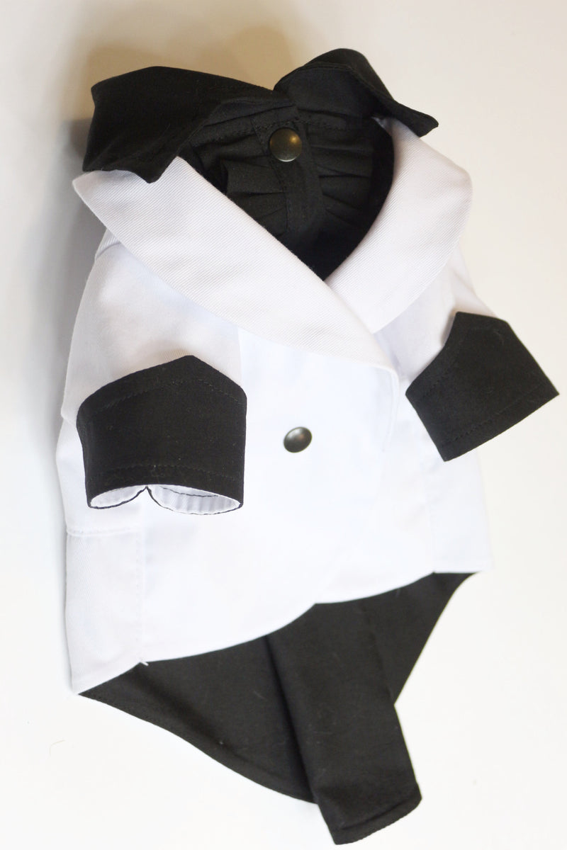 The White Ruxedo - Black Shirt - Ruff Stitched