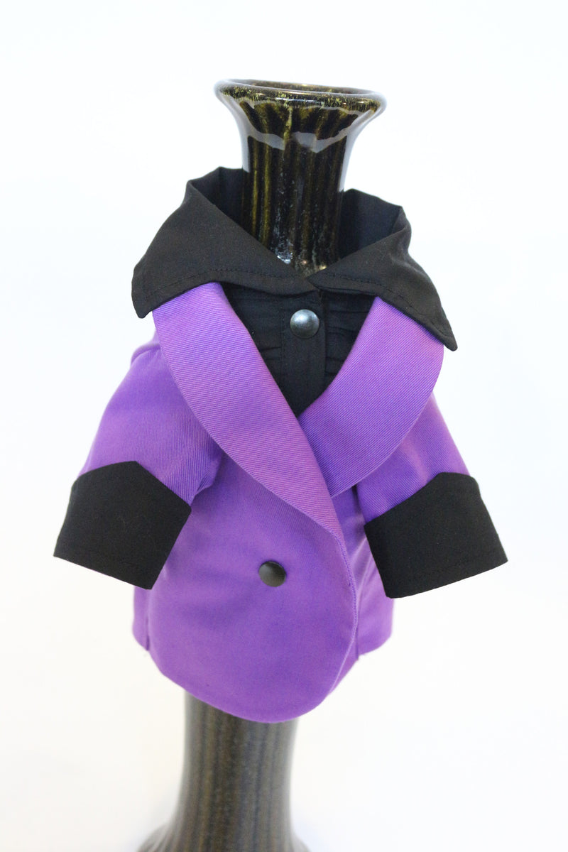 The Purple Ruxedo - Black Shirt - Ruff Stitched