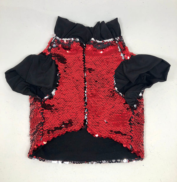 Flip Sequin - Red & Silver Jacket - Ruff Stitched