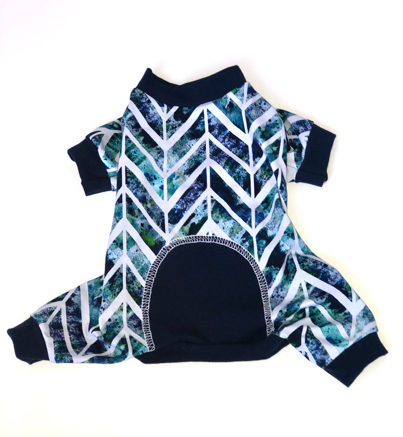 Holiday Chevron Onesie - Ruff Stitched