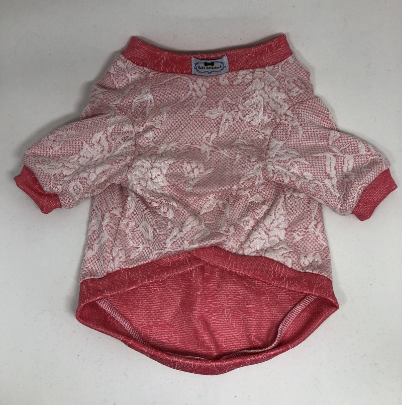 T-Shirt - Pink Lace - Ruff Stitched